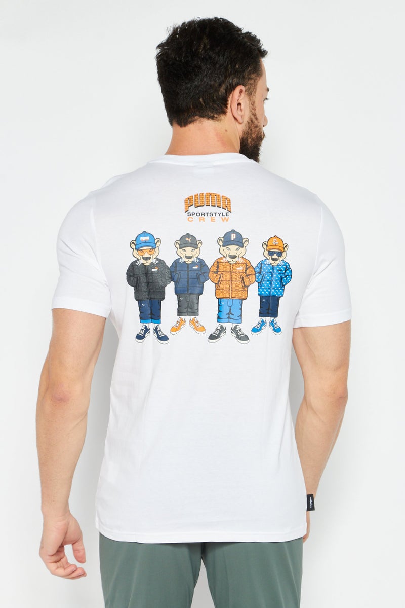 PUMA Men Sportswear Fit Training Short Sleeve T-Shirt, White - Image 4